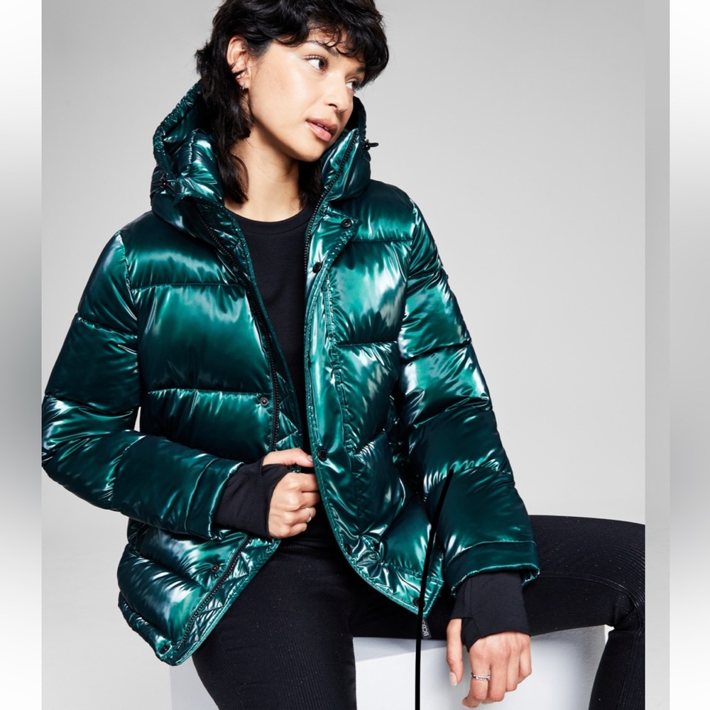 BCBGeneration Dark Green puffer jacket
